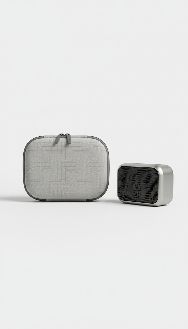 Protective Carrying Case for Bose Sound Link Mini, Three-quarter angle as default: speaker positioned slightly off-center...